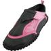 Norty Wave Childrens Sizes 11-4 Kids Slip on Aqua Socks Pool Beach Water Shoe 39243-1MUSLittleKid Grey/Pink