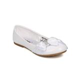 New Girl Jelly Beans Mogical Patent Leatherette Satin Bow Tie Ballerina Flat