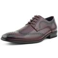 Amali Mens Peforated Wingtip Gardo Dress Lace-up Oxford Burgundy Size 8.5