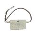 Calvin Klein Zip Top Belt Bag, clutch purse wristlet 641774C (Ivory,Extra Large)