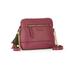 No Boundaries Burgundy Brick Half Moon Crossbody