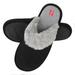 Hanes Womens ComfortSoft Cotton Slip On Scuff Slipper with Memory Foam