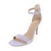 Material Girl Womens Blaire5 Faux Suede High Heel Dress Sandals