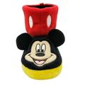 Disney Toddler Boys Black & Red Mickey Mouse Slippers Boots House Shoes