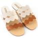 Mio Marino Frillscalloped Slide Sandals for Women