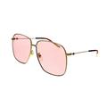 Gucci GG0394S 004 Gold Square Sunglasses