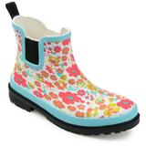 Brinley Co. Womens Rubber Ankle Rain Boot
