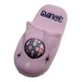 Holiday Womens Purple Dance Slippers disco ball