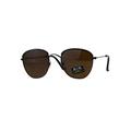 Mens Eye Brow Trim Metal Rim Classic Retro Pilots Sunglasses Copper Brown