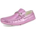 Amali Mens Perforated Casual Slip On Shoes Regan Pink Size 9