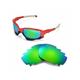 Walleva Emerald Polarized Vented Replacement Lenses for Oakley Jawbone Sunglasses