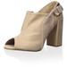 Klub Nico Women's Tersea Peep-Toe Ankle Bootie, Sand, 10 M US