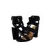 Qupid Chester 123 Women's Open Toe Strappy Chunky Heels