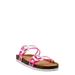 Wonder Nation Flower Footbed Slide Sandal (Little Girls & Big Girls)