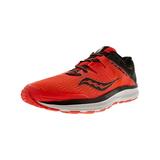 Saucony Women's Guide Iso Vizi Red / Black Ankle-High Mesh Running Shoe - 7M