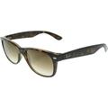 Ray-Ban Women's New Wayfarer RB2132-710/51-55 Brown Wayfarer Sunglasses