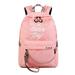 Luminous Printing Women Backpack,Casual lightweight multi-layer pocket waterproof student backpack school bag Suitable for teen girls Size 15 inch