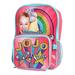 JoJo Siwa Backpack 16" and Detachable Insulated Lunch Bag 2Pc Set Rainbow Stars