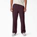 Dickies Men's Skateboarding Regular Fit Twill Pants - Maroon Size 26 32 (WPSK67)