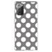 DistinctInk Clear Shockproof Hybrid Case for Samsung Galaxy Note 20 (6.7 Screen) - TPU Bumper Acrylic Back Tempered Glass Screen Protector - White & Grey Polka Dots