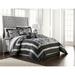 Grand Avenue Pandora Silver Leaf Pattern 7-Piece Comforter Set