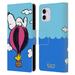 Head Case Designs Officially Licensed Peanuts Halfs And Laughs Snoopy & Woodstock Balloon Leather Book Wallet Case Cover Compatible with Apple iPhone 11