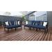 Kathy Ireland Madison Ave. 5 Piece Outdoor Aluminum Patio Furniture Set