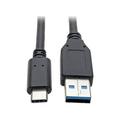 Tripp Lite USB C to USB-A Cable 5 Gbps USB 3.1 Gen 1 M/M USB Type C 6ft (U428-006)