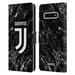 Head Case Designs Officially Licensed Juventus Football Club Marble Black Leather Book Wallet Case Cover Compatible with Samsung Galaxy S10+ / S10 Plus