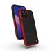 Zizo Division Series for iPhone 12 / iPhone 12 Pro Case - Sleek Modern Protection - Black & Red