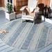 SAFAVIEH Courtyard Nanci Stripe Indoor/ Outdoor Waterproof Patio Backyard Rug