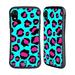 Head Case Designs Mad Prints Cyan Leopard Hybrid Case Compatible with Apple iPhone XR