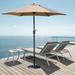 Davee Furniture 7.5 Ft Tan Market/Patio Umbrella with Base Included