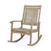 Lucas Outdoor Rustic Wicker Rocking Chair by Christopher Knight Home