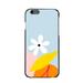 DistinctInk Case for iPhone 6 / 6S (4.7 Screen) - Custom Ultra Slim Thin Hard Black Plastic Cover - Summer Vibes Bold Cherry Pink Orange Yellow