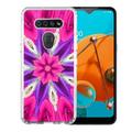 Hybrid Bumper Phone Case For LG K51 by OneToughShield Â® - Kaleidoscope Rose