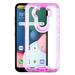 LG K31 /Aristo 5 /Fortune 3/Risio 4 Phone Case Tough Hybrid Full-Body 3 Layers Shockproof Bumper Armor impact Rubber Protective PINK Transparent Cover for LG Aristo 5 LG K31 LG Fortune 3 LG Risio 4