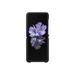 Samsung Leather Cover EF-VF700 - Back cover for cell phone - leather - black - for Galaxy Z Flip Z Flip 5G