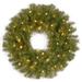 24-inch Norwood Fir Wreath with Battery Operated Warm White LED Lights