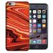 MUNDAZE Apple iPhone SE / 7 / 8 4.7 Inch Design Case - Abstract Orange Paint Design Phone Cover