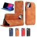 Case For iPhone 11 Pro Luxury Flip Leather Cover Phone Wallet Cover(Brown)