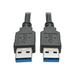 Tripp Lite 3 ft. USB 3.0 SuperSpeed A/A Cable (M/M) 28/24 AWG 5 Gbps Type-A to Type-A Black 3 (U320-003-BK)