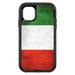 DistinctInk Custom SKIN / DECAL compatible with OtterBox Defender for iPhone 11 (6.1 Screen) - Italy Flag Old Weathered Red White Green - Show Your Love of Italy