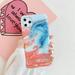 AMZER Marble Design Case for iPhone 11 Slim IMD TPU Protective Case with HD Designs - Sky Blue/Pink