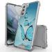 BC AquaFlex Series Bumper Case for Samsung Galaxy S21+ Plus (with Touch Tool) - Blue Butterflies