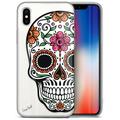 Case Yard iPhone-XS-Max Case Clear Soft & Flexible TPU Ultra Low Profile Slim Fit Thin Shockproof Transparent Bumper Protective Cover Drop Protective Cell Phone Cases (Color Sugar Skull)