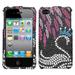 Swan Diamante Phone Protector Cover For Apple Iphone 4 Att Apple Iphone 4 Verizon