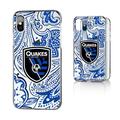 San Jose Earthquakes Pattern Clear iPhone X/XS Case