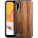 Nagebee Case for Samsung Galaxy A01 [Real Natural Walnut Wood] Dual Layer Hybrid Protective Bumper Shockproof Phone Cover (Every Piece is Unique) for Nagebee Case for Samsung Galaxy A01 2020 - Wood