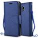 For Samsung Galaxy J3 (2018) J3 Achieve J3 Star Express Prime3 Amp Prime3 J3/J3V 3rd Gen SM-J337 Case PU Leather Rhinestone Wallet Flip Phone Protective Case with Card Slots